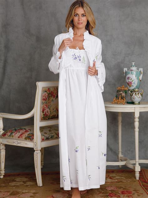 cotton nightgown and robe|nightgowns with matching robes.